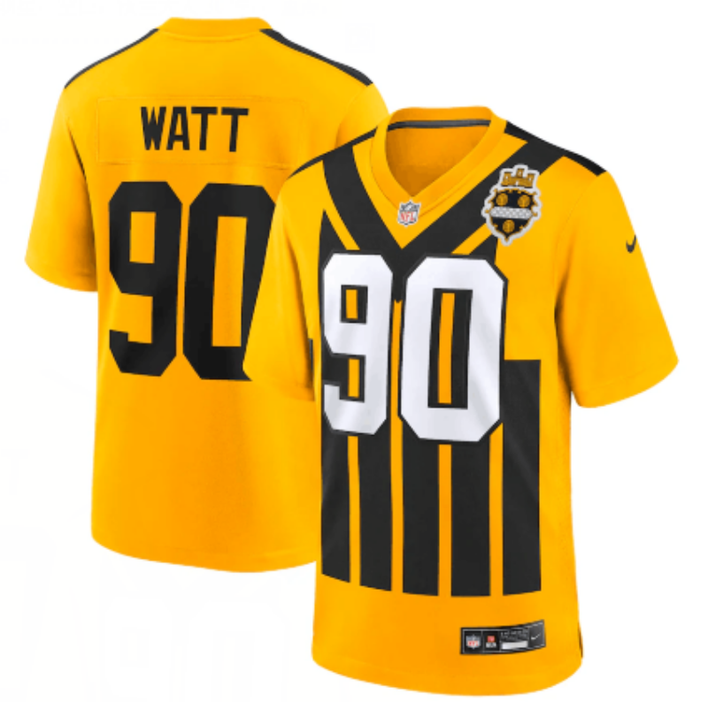 Men 2025 Pittsburgh Steelers #90 Watt yellow Nike Limited NFL Jersey->pittsburgh steelers->NFL Jersey